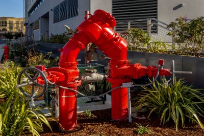 Inspecting Backflow System in a Residential Area